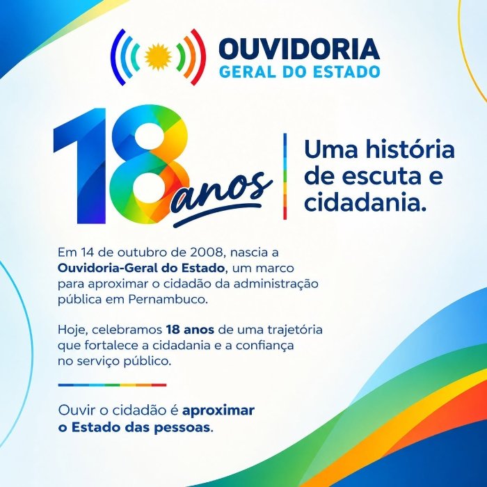 Ouvidoria-Geral do Estado de Pernambuco - 18 anos